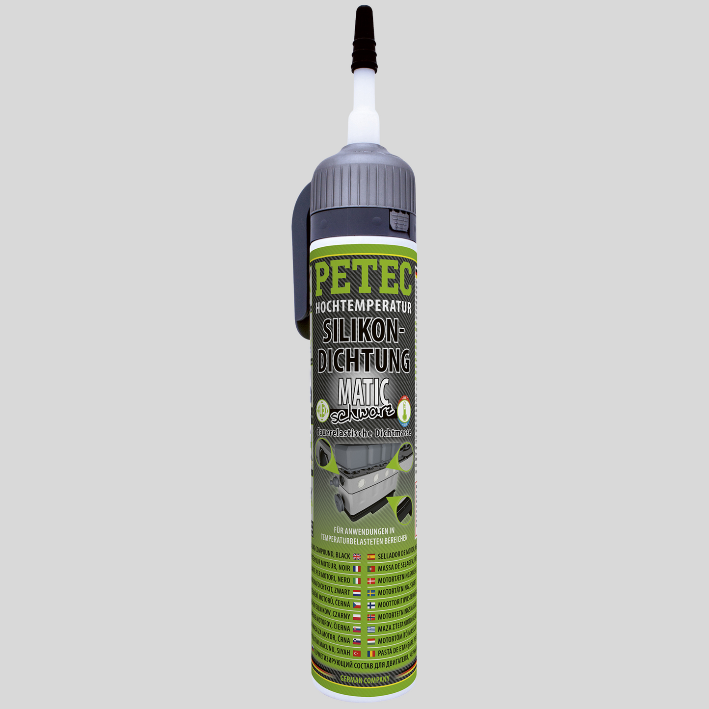 PETEC Silikon Dichtung Schwarz 200ml