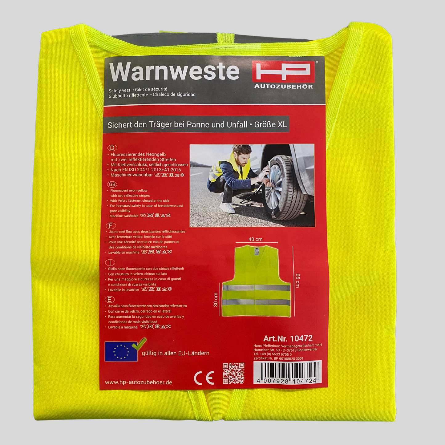 Warnweste Neongelb