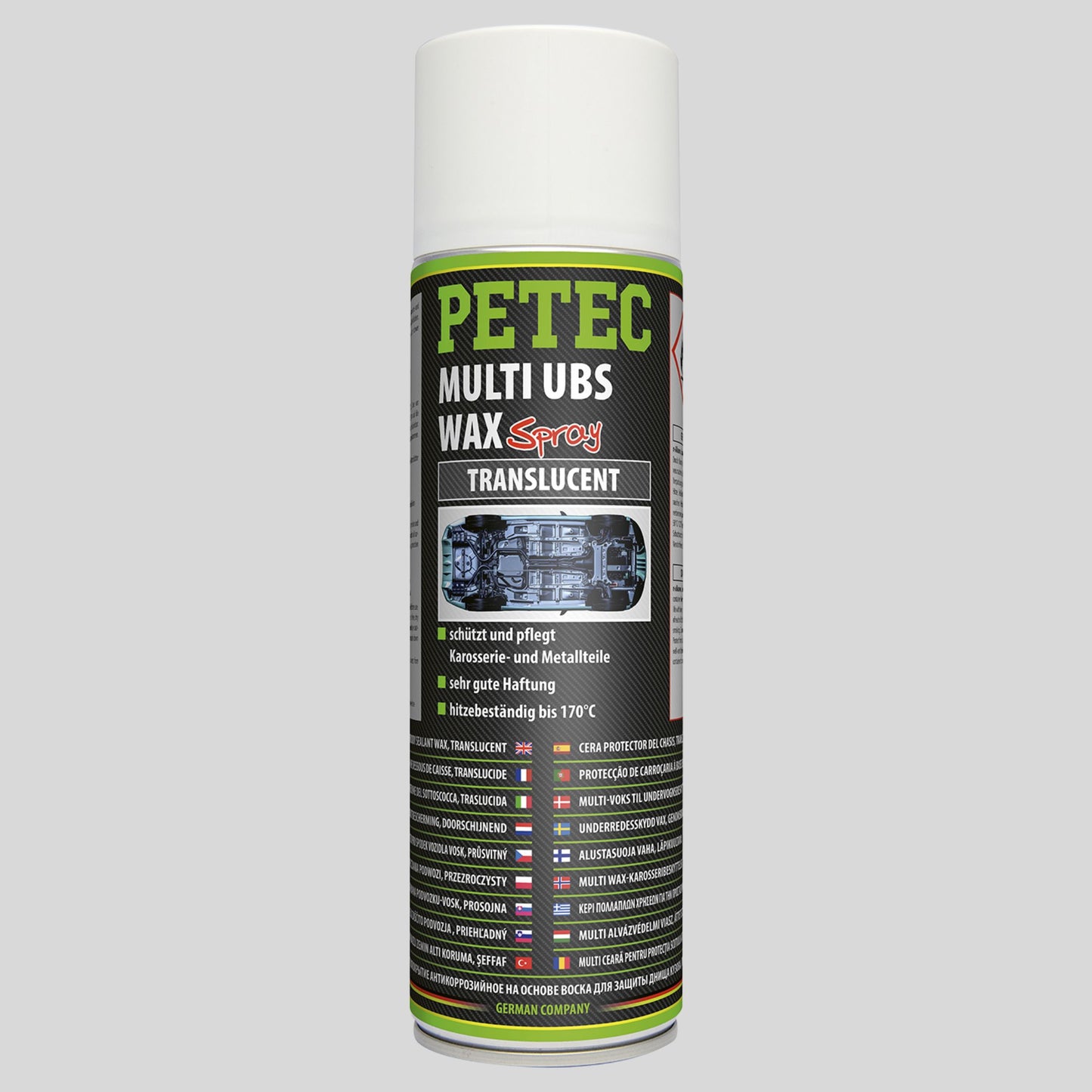PETEC Multi UBS Wax Translucent Spray 500ml